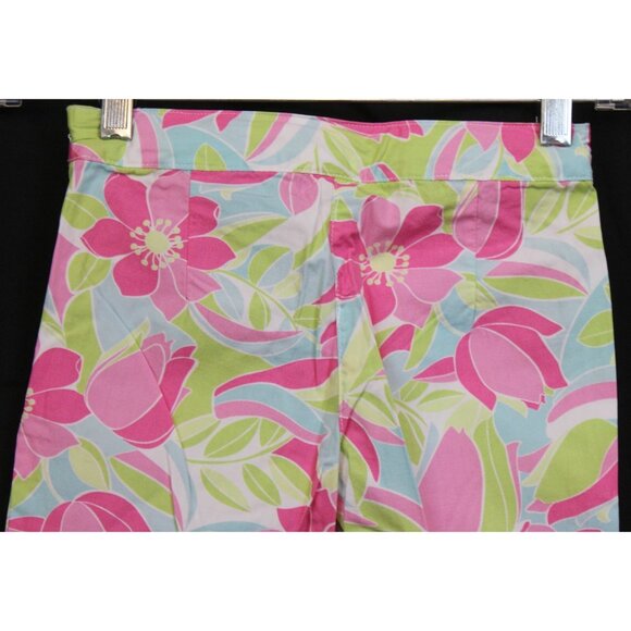 2008 Gymboree Palm Springs sz 5 Flower Print Capri Pants Florida Vacation Beach - Picture 4 of 5